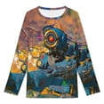 thumbnail image 3 of Apex Legends Pathfinder Men's Long Sleeve T-Shirt Loose Trendy Tee Soft Stretch Casual Shirt Top for Outdoor Indoor L, 3 of 7