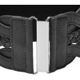 thumbnail image 3 of HSHDLDF 3 Inch Wide Waspie Elastic Vintage Braided Buckle Waist Belt, 3 of 7