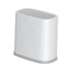 thumbnail image 4 of Cubo de basura pequeño Rectangular con tapa Soledad 15L Blanco, 4 of 10