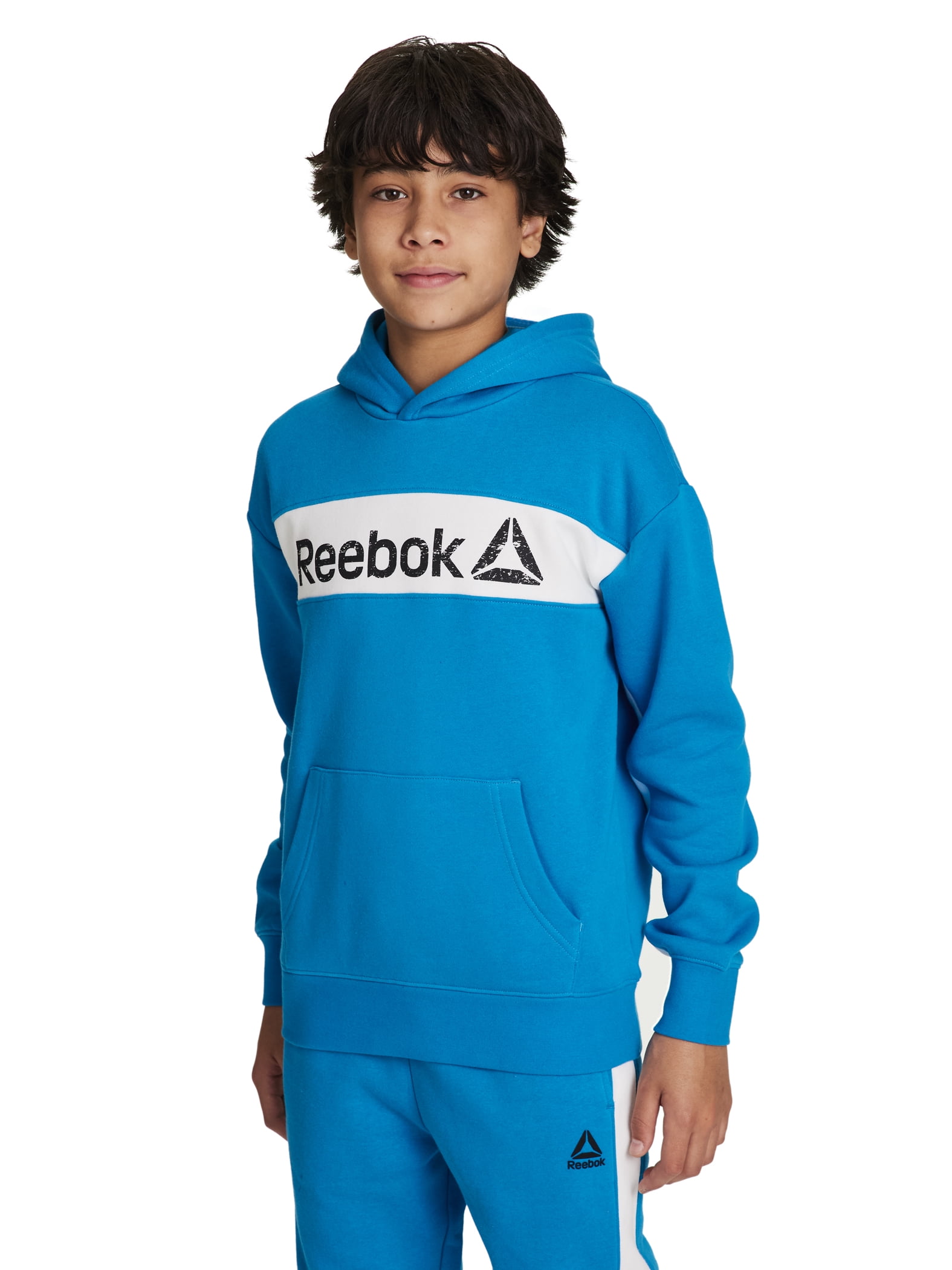 Reebok Boy's Colorblock Fleece Hoodie, Sizes 4-18