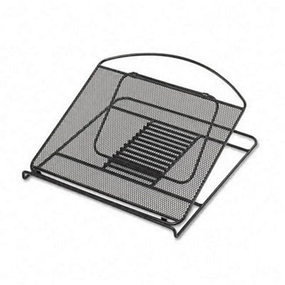 Safco  Onyx Adjustable Steel Mesh Laptop Stand 12 1/4w x 12 1/4d x 1h Black