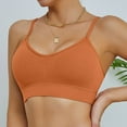 thumbnail image 2 of KHONTS,Woman's Seamless Sports Bras Wireless Push up Ribbing Bra Comfortable Low Back Invisible Support Yoga Bralettes Gold L, 2 of 6