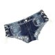 thumbnail image 1 of Hot Pants Blue 1Pcs Low Waist Sexy Denim Jeans for Wearing Comfort, 1 of 4