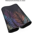 thumbnail image 5 of Large Mouse Pad for Desk, Abstract Palm Leaves Desk Mats on Top of Desks, Non-Slip Rubber Base Mousepad with Stitched Edges, Keyboard Mouse Mat Desk Pad for Work, Game, Office, 35.5"x16"x0.12", 5 of 6