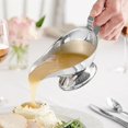 thumbnail image 3 of FONTEME 8oz Stainless Steel Gravy Boat | Roasting Sauce Dish Dispenser | Ergonomic Handle | Big Dripless Lip Spout | 8oz [1PK], 3 of 5