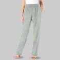 thumbnail image 2 of vigerkar Dress Pants Women Tummy Control Stretchy Work Pants Casual Hiking Jogger Pant Loose Fit Trousers with Pockets (Light Gray, M), 2 of 4