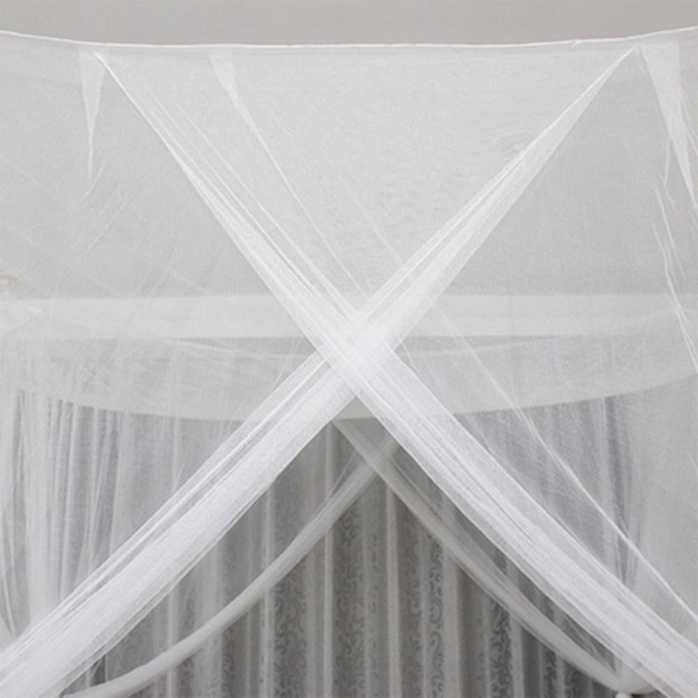 Bunk Bed Curtains，Bed Curtains from Ceiling, Canopy for Full Bed(L190xW210xH240，White )