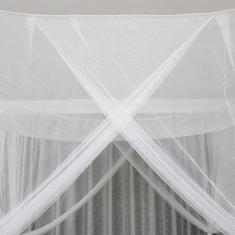 Balems Mosquito NET for Bed Canopy, Four Corner Post Curtains Bed Canopy  Elegant Mosquito Net Set, Stick Hook &Profession Rope for net, Screen  Netting Canopy Curtains, Full/Queen/King/White 