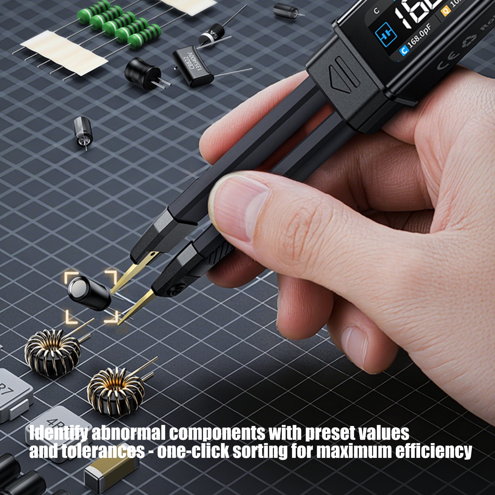 Multifunctional Digital Tweezer Instrument with Function & Auto Classification ABS for Efficient Batch Analysis