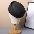 thumbnail image 3 of Hsqqdc Straw Pillbox Hat, Retro Wedding Fedora Fashion Beret Fascinator Painter Hat, 3 of 7