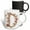 Multicolor, variant on 3drose, Pink and Image of Gold Floral Monogram Initial D, 11oz Mug