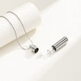 thumbnail image 4 of Cremation Jewelry for Ashes Pendant Urn Necklace Cylinder with Glass Vial Keepsake Ashes Memorial Jewelry, 4 of 7