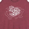 thumbnail image 3 of Instant Message - Frog On Lily Pad - Women's Racerback Tank Top, 3 of 6