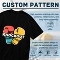 thumbnail image 5 of Black T Shirts for Men, Knockout, Boxing Gloves Print 2 Mens Graphic Tees, 24816341,M, 5 of 8