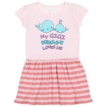 

Inktastic My Gigi Whale-y Loves Me Gift Toddler Girl Dress