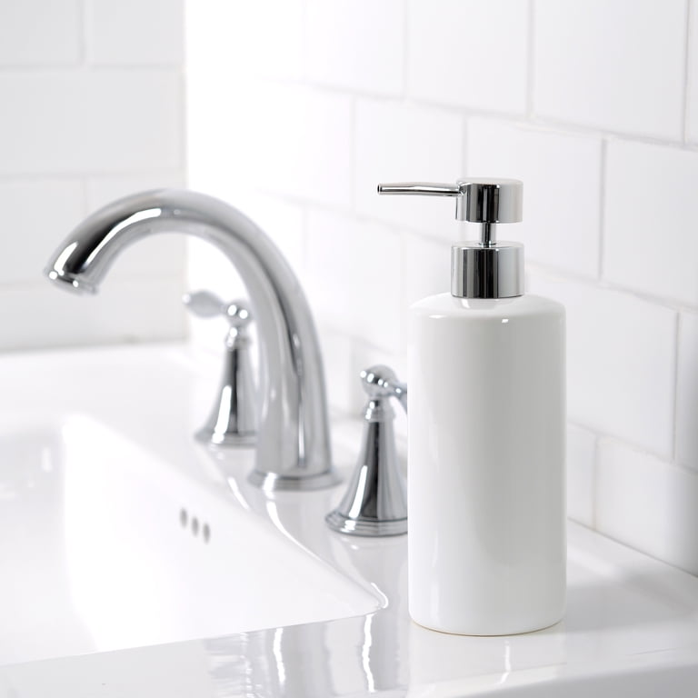 Mainstays Ceramic Lotion Pump White, 12.5 oz, Ceramic Soap