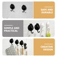 thumbnail image 2 of RUNROTOO 2 Pcs Vacuum Multi-purpose Suction Shower Hooks Black Abs Tpu Pu Waterproof Strong Bearing Capacity, 2 of 7