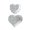 2 heart shapes, variant on Flexible Silicone Storage Holder Mold For Crafting Square Heart Shape Trays In Resin Plaster Creations