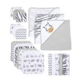 thumbnail image 5 of Spasilk Bath Hooded Towels & Washcloths Set for Babies, 23-Piece Gift Set, White Zebra, 5 of 6