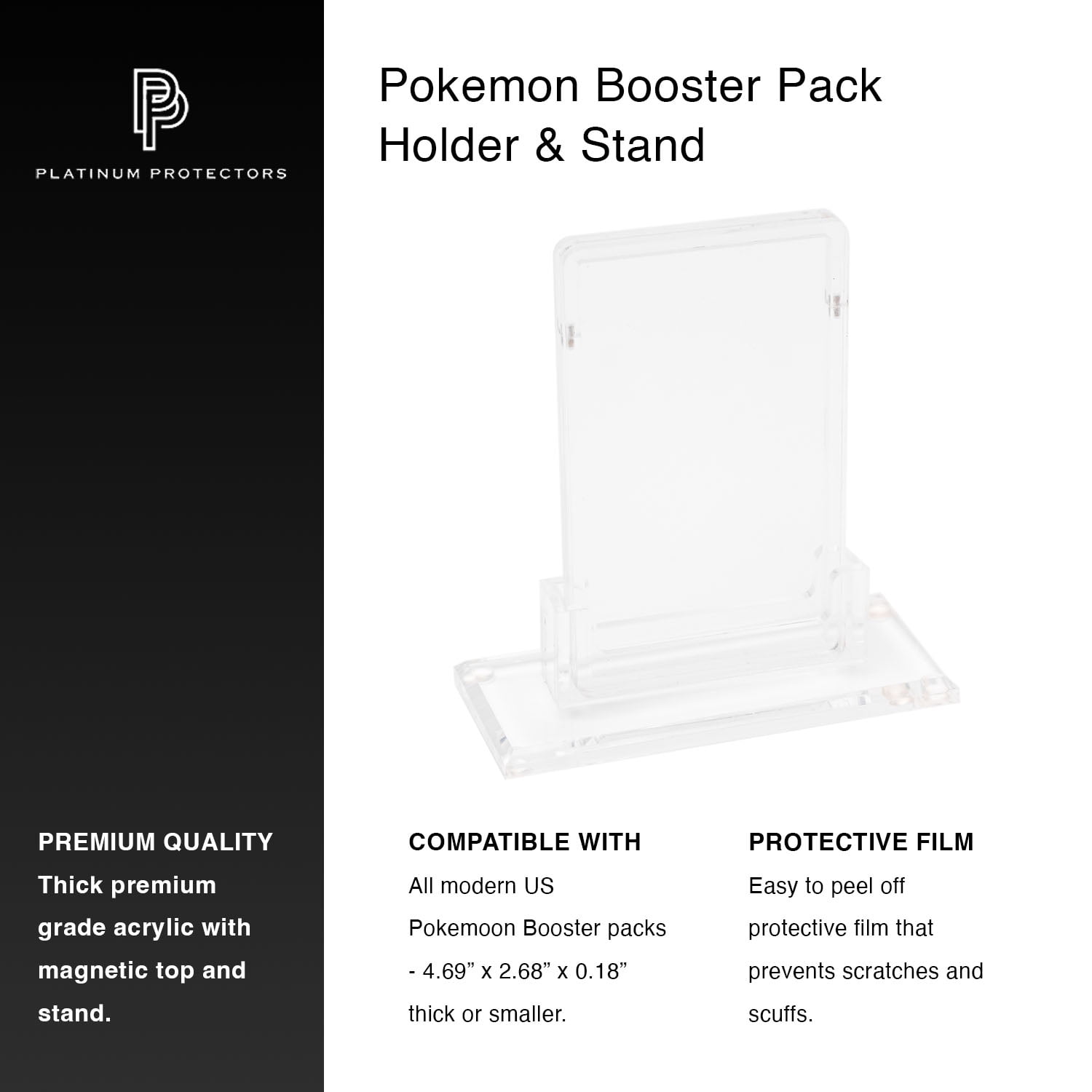 pokemon booster pack holder Pokmon Booster Pack Acrylic Case