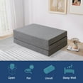 thumbnail image 4 of Hcore 4 Inch Tri Folding Memory Foam Mattress, Portable Guest Bed, Twin XL Tri-Fold Mattress with Storage Bag, 4 of 7