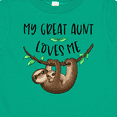 thumbnail image 4 of Inktastic My Great Aunt Loves Me Cute Sloth and Baby Boys or Girls Baby T-Shirt, 4 of 5