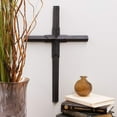thumbnail image 2 of Patina Bronze 15 x 12 inch Metal Wall Cross, 2 of 6