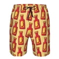 thumbnail image 4 of Yiaed Hot Chili Print Men's Swim Trunks with Lining Quick Dry Sports Shorts Beach Shorts Boardshorts-Medium, 4 of 5
