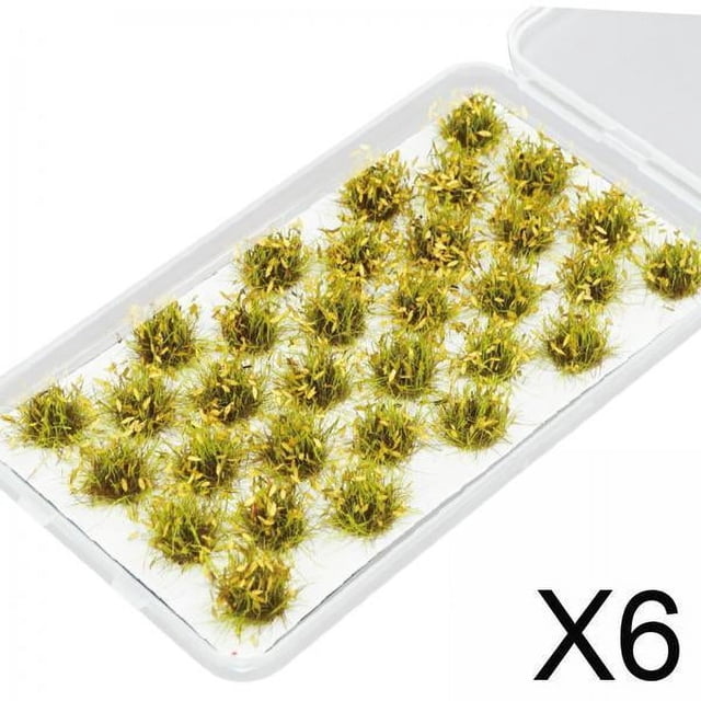 6x32 Uds. Racimo De Flores En Miniatura Para Modelo DIY, Diseño De Arena, Decoración, Amarillo