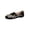 #029-Black, variant on Women's Soft-Soled Embroidered Flat Shoes Low-Heeled Comfortable Casual Loafers for Plus Size Spring/Summer Trendy Versatile Style