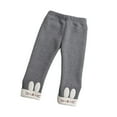 thumbnail image 2 of Godderr Toddler Girls Winter Fleece Lined Leggings for Newborn Baby Pants Leggings Warm Padded Leggings for 6M-6Y, 2 of 5