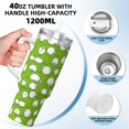 thumbnail image 3 of Balery Funny Sheep Doing Yoga Pattern 40oz Stainless Steel Tumbler Double Wall Vacuum Insulated Water Bottle Ice Bully Insulated Tumbler With Handle And 2 in 1 Straw Lid, 3 of 8