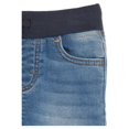 thumbnail image 2 of Wonder Nation Baby and Toddler Boy Stretch Knit Denim Jeans with Reinforced Knees, Sizes 12M-5T, 2 of 3