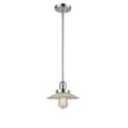 thumbnail image 5 of Innovations Lighting 201S Halophane Halophane 9" Wide Mini Pendant - Brushed Satin Nickel, 5 of 6
