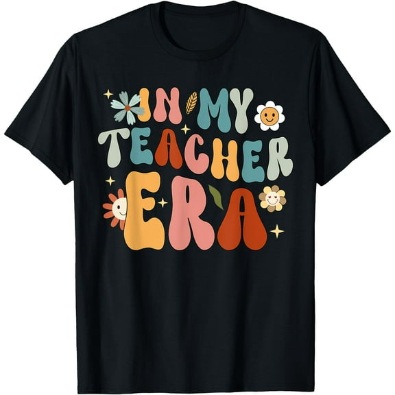 In My Teacher Era First Day Of School Back To School Retro T-Shirt for Men Women Girls Kids