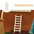 thumbnail image 4 of 10pcs Mini Wooden Ladder for Dollhouse Micro Landscape Ladder Model Photography Props for DIY Crafts Miniature Decor Accessories, 4 of 9