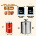 thumbnail image 4 of Cooks Standard Classic Stainless Steel Food Jar Storage Canister Set Large, Airtight Containers with Glass Lid for Tea Coffee Sugar Flour Pantry Kitchen Counter, 4-Piece, 4 of 12