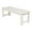 White, variant on Pemberly Row 48" Cedar Wood Backless Patio Porch Garden Bench in Beige