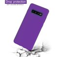 thumbnail image 6 of Galaxy S10 Plus Case, Liquid Silicone Case Dual Layer Hybrid Hard PC Soft Silicone Gel Rubber Bumper Slim Phone Case for Samsung Galaxy S10 Plus Purple, 6 of 12