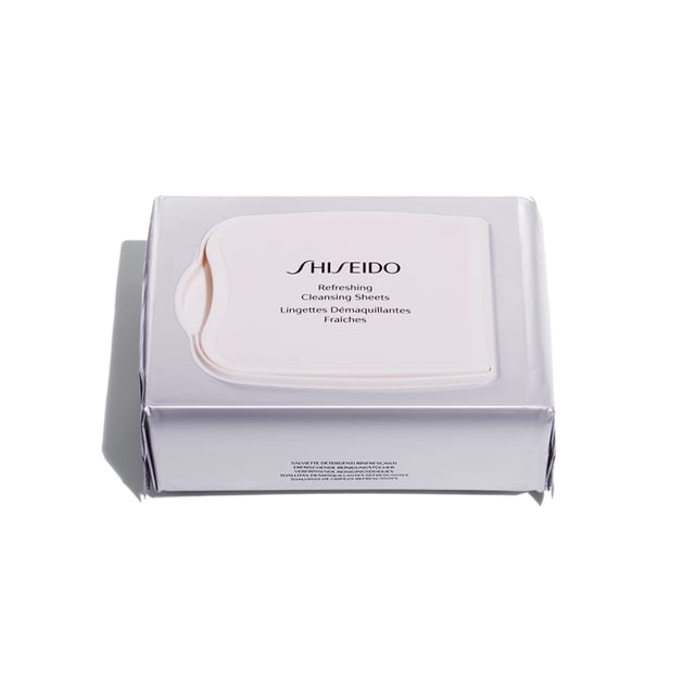 Sábanas limpiadoras Shiseido Refreshing 30 de un solo uso, 100% algodón