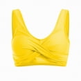 thumbnail image 4 of HCNTES String Bikini Tops for Women Bathing Suit Swim Tops Sexy Triangle Bikini Top(S,a8-Yellow), 4 of 7