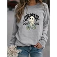 thumbnail image 4 of Sudadera Con Estampado De Fantasmas De Halloween, Sudadera Informal De Manga Larga Con Cuello Redondo, Ropa De Mujer, 4 of 4