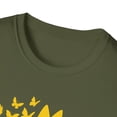 thumbnail image 4 of Butterflies Sunflowers, Gildan Unisex Softstyle T-Shirt, Graphic Tee, S-3XL, 4 of 5