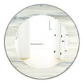 thumbnail image 1 of Designart 'Watercolor Colorfields I' Miroir Moderne - Miroir Mural Ovale ou Rond - 32x32, 1 of 3