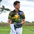 thumbnail image 3 of Wukai Colorful Viper Snake Men’s Polo Shirts Sleeve,Camisas Polo Para Hombre,True Classic Tees Men-Small, 3 of 6