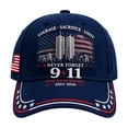thumbnail image 2 of Never Forget 9/11 Baseball Cap, 25th Anniversary Commemorative Hat 2001-2026, 3D Embroidered Patriotic American Flag Sun Cap,Vintage Hats for Men Women Veteran Gift, 2 of 7