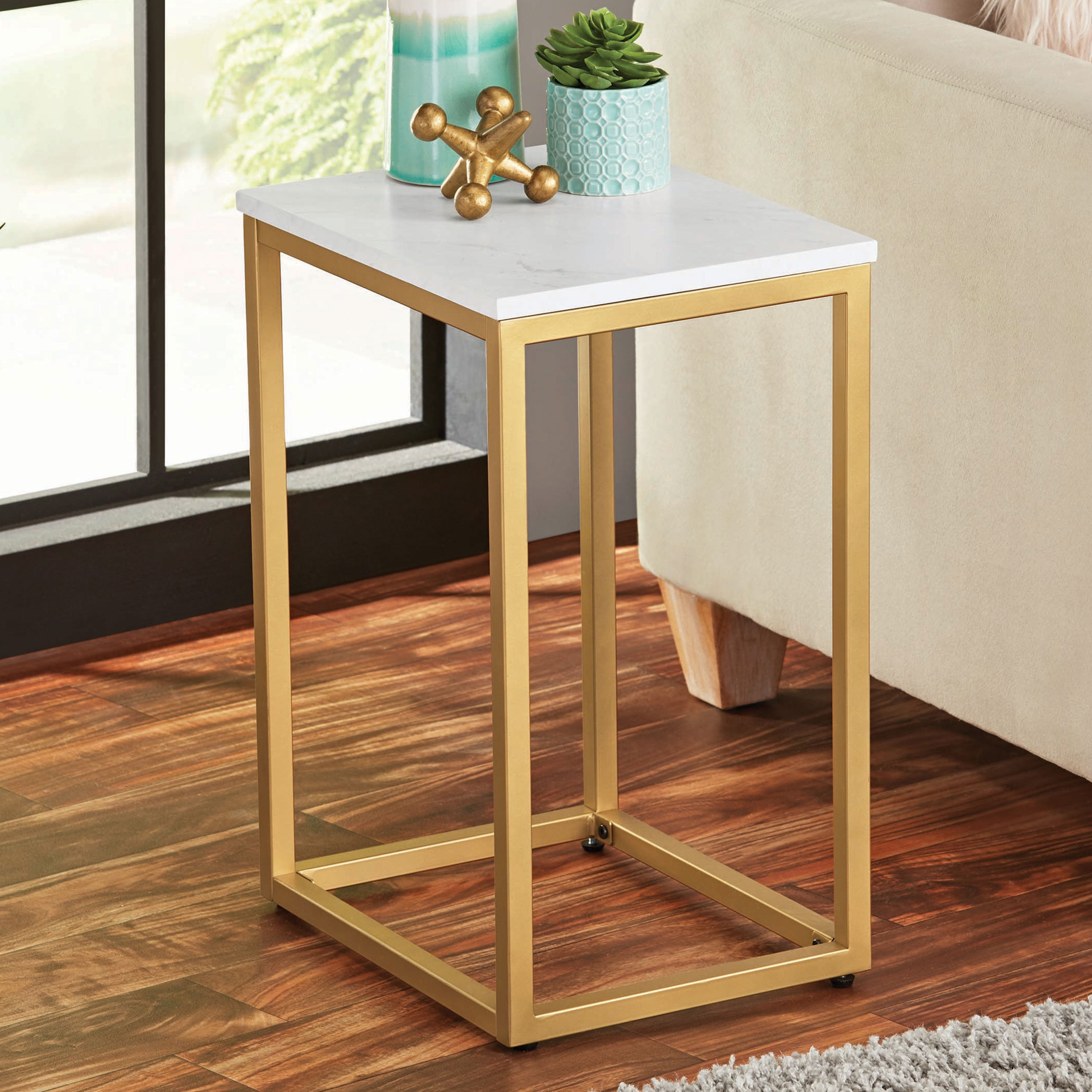 Mainstays End Table with Space-saving design and durable ...