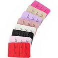 thumbnail image 3 of Pungan Bra extender 2 hook 5pcs Ladies Women Elastic Bra Lingerie Extenders 2-Hooks 3 Rows Extension Straps (Random Color),2.01"X1.26"X0.08", 3 of 10
