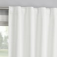 thumbnail image 3 of Sun Zero Vance 2-Piece Magnetic Closure 100% Blackout Back Tab Curtain Panel Pair, 37"x84", White, 3 of 9