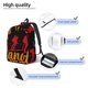thumbnail image 3 of Disketp Not All Who Wander Are Lost Hiking print Canvas Backpack Lightweight Travel Daypack Student Rucksack Laptop Backpack-Medium, 3 of 5